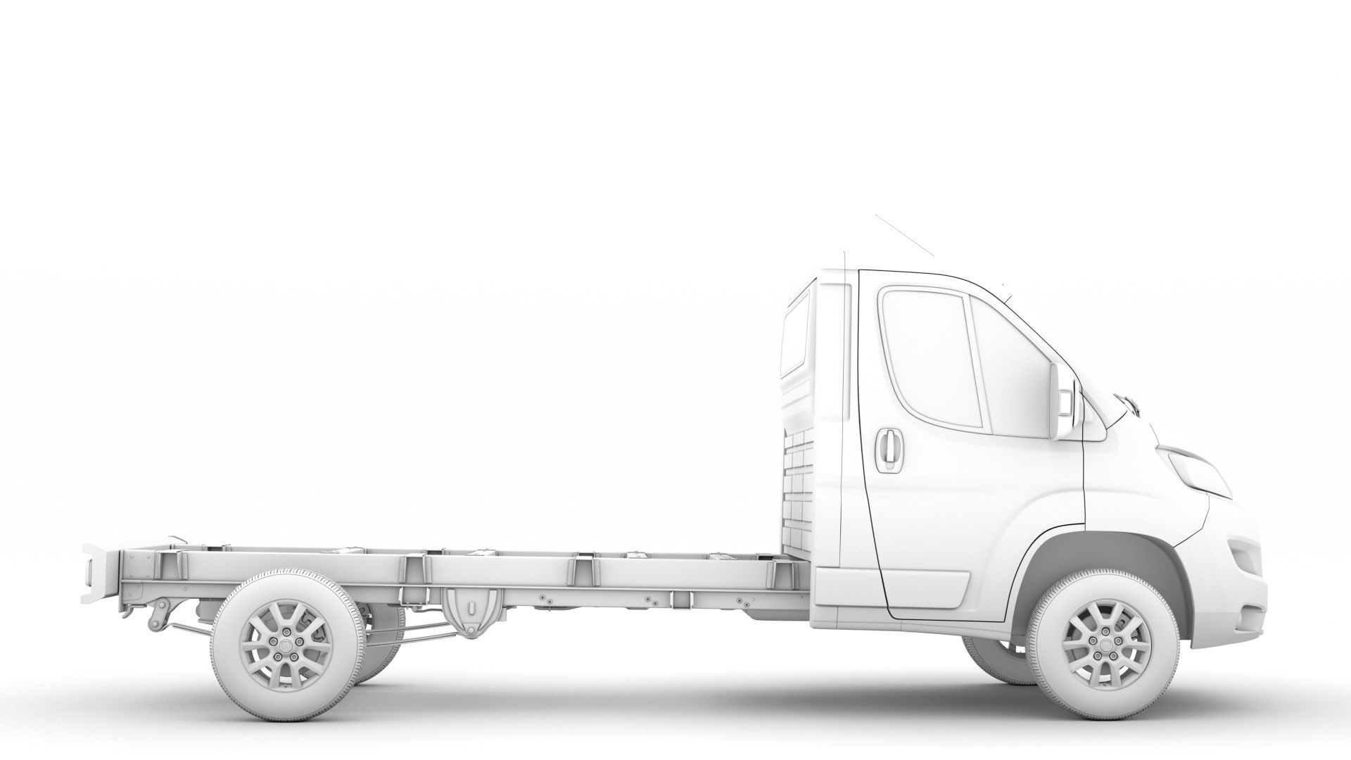 Fiat Ducato Chassis Truck Single Cab 3800WB 2020 3D model_15