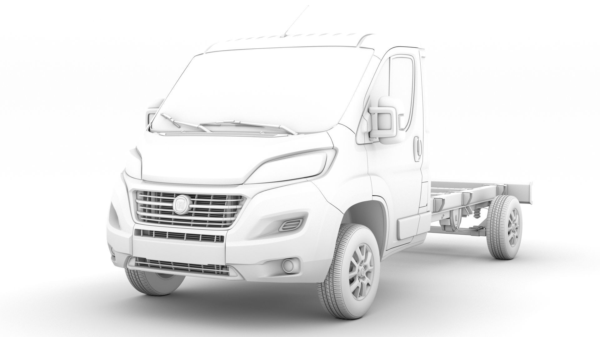 Fiat Ducato Chassis Truck Single Cab 3800WB 2020 3D model_22