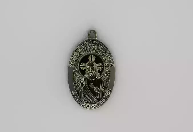 Religious Jesus Pendant 3D print model