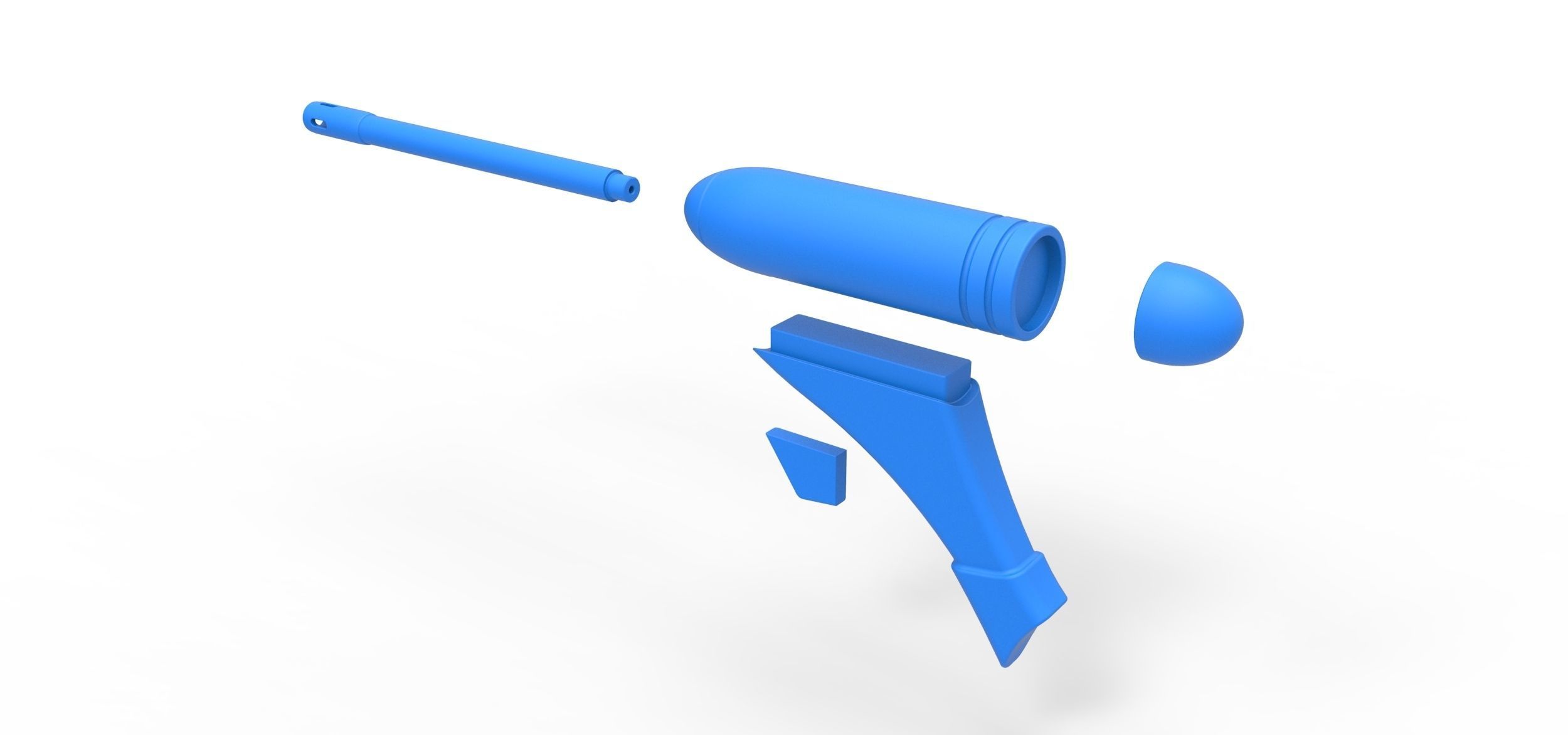 Blaster pistol ELG-3A from the movie Star Wars 3D print model_15