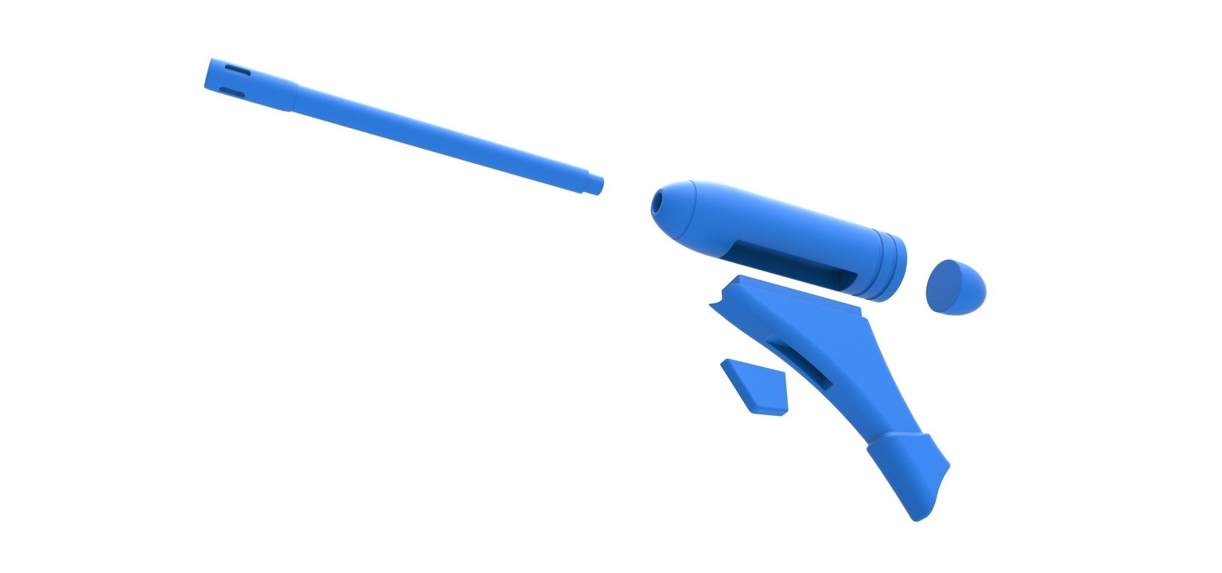 Blaster pistol ELG-3A from the movie Star Wars 3D print model_14