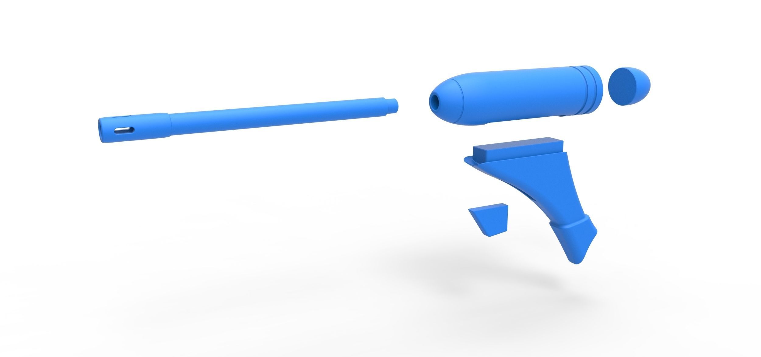 Blaster pistol ELG-3A from the movie Star Wars 3D print model_12