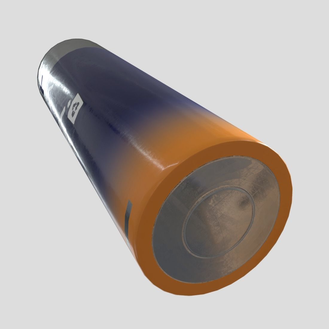 Battery AA Low-poly 3D model_10
