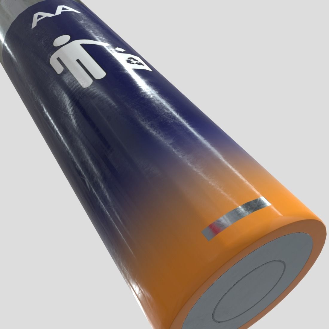 Battery AA Low-poly 3D model_15