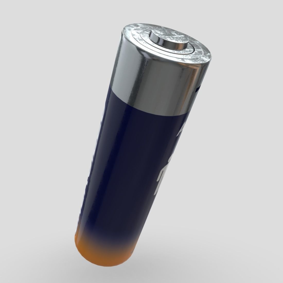 Battery AA Low-poly 3D model_4