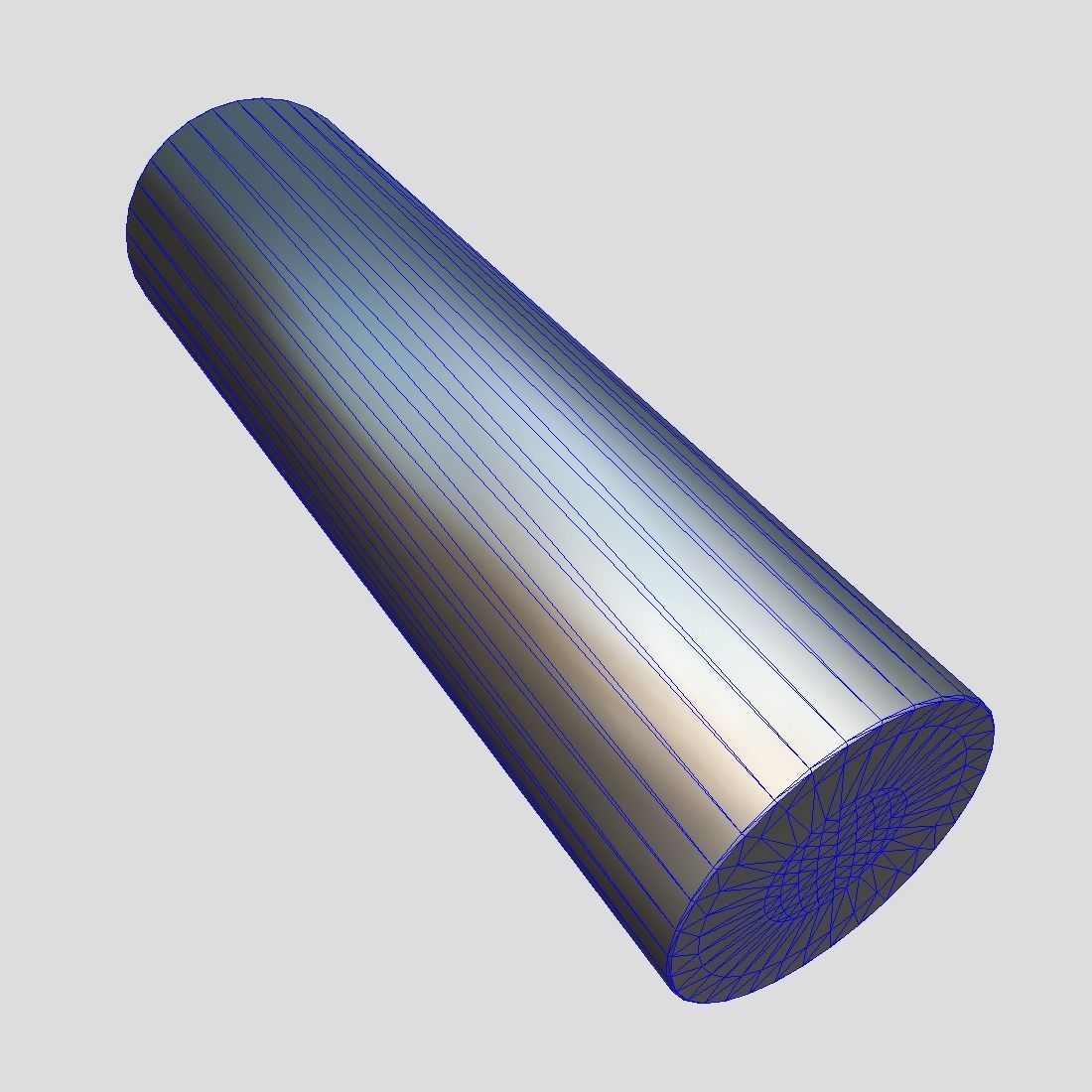 Battery AA Low-poly 3D model_9