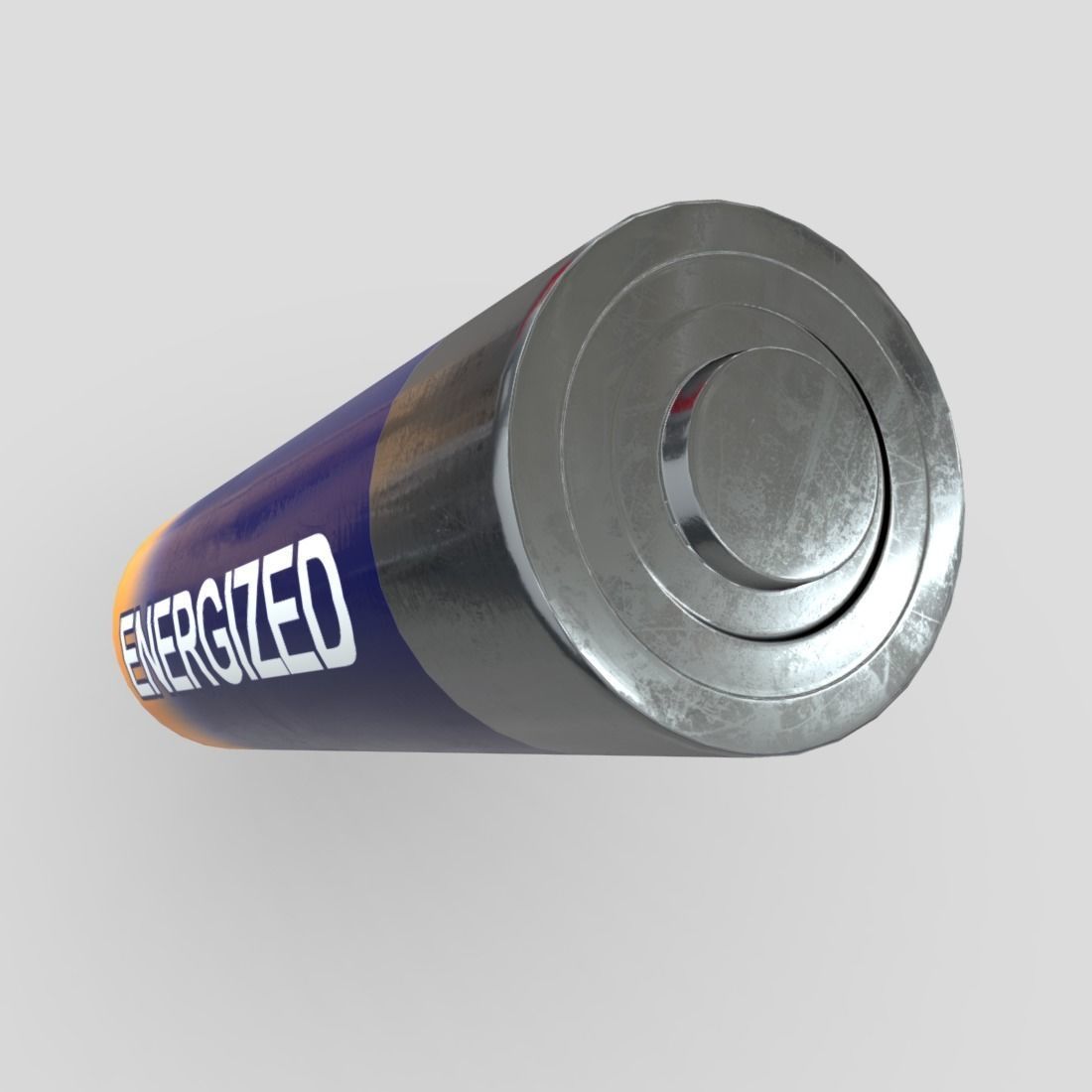 Battery AA Low-poly 3D model_2