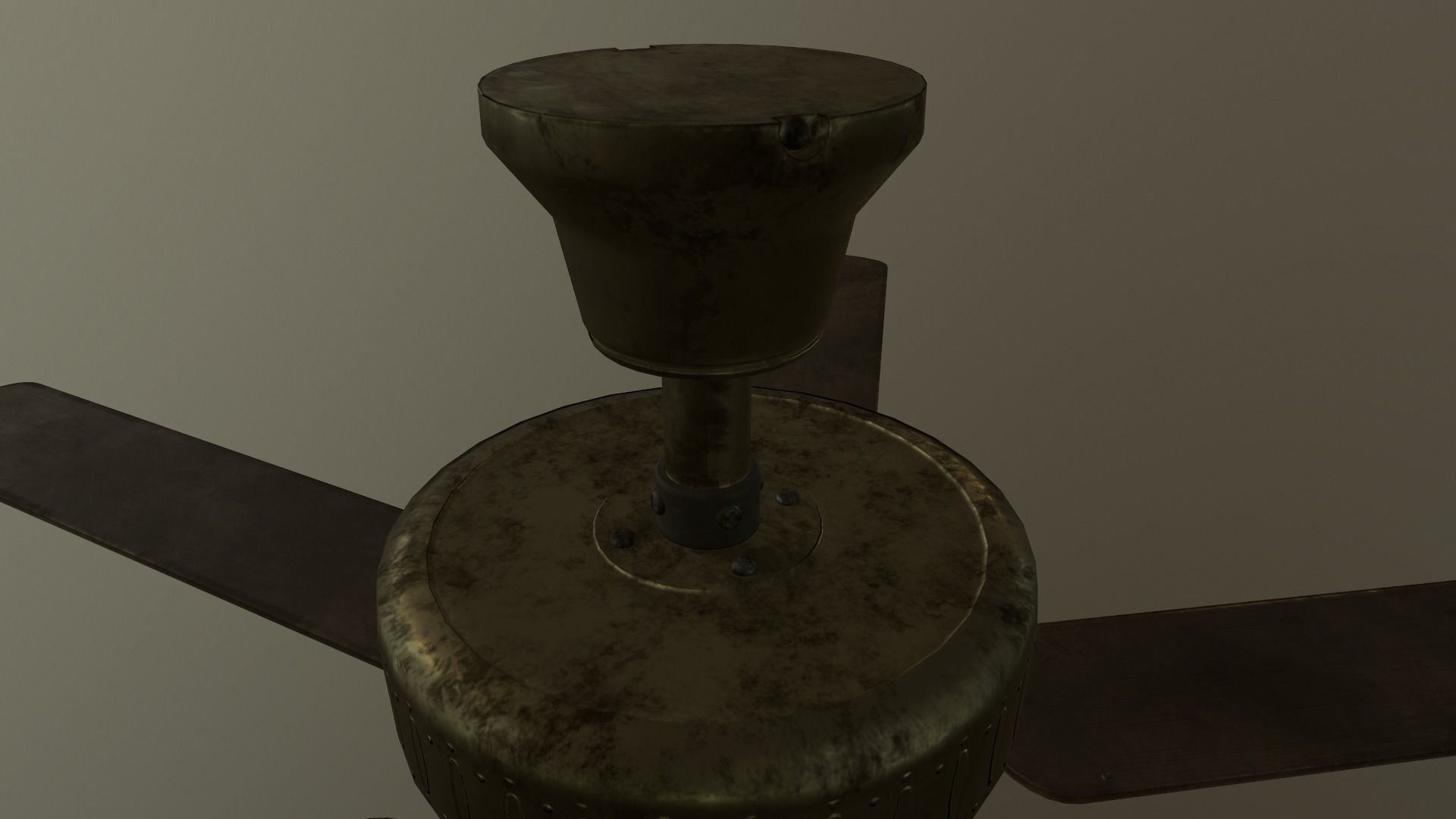 Ceiling Fan Game Ready Asset PBR Low-poly 3D model_3