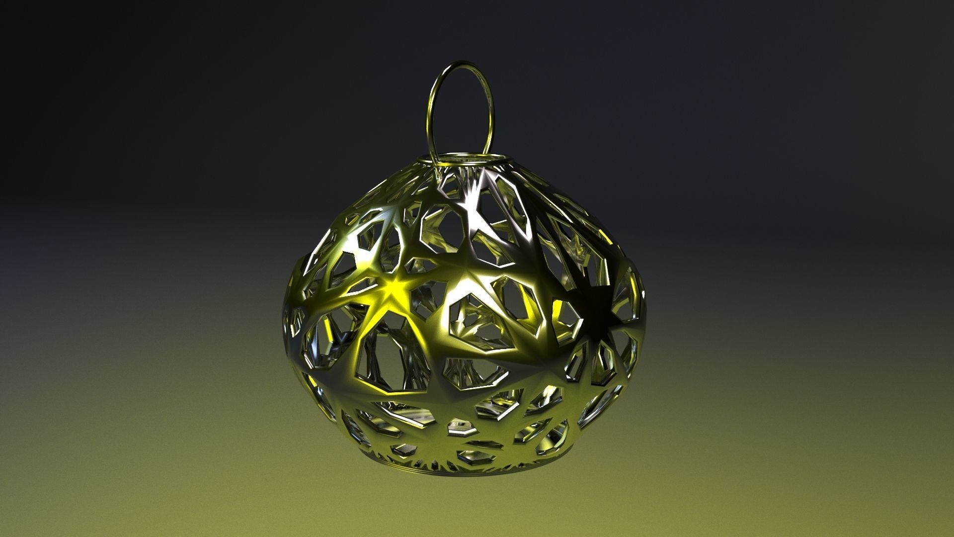 set of christmas balls 3D print model_10