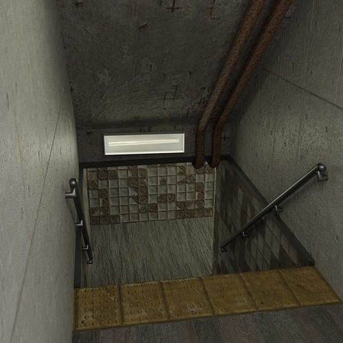 underground dirty staiway