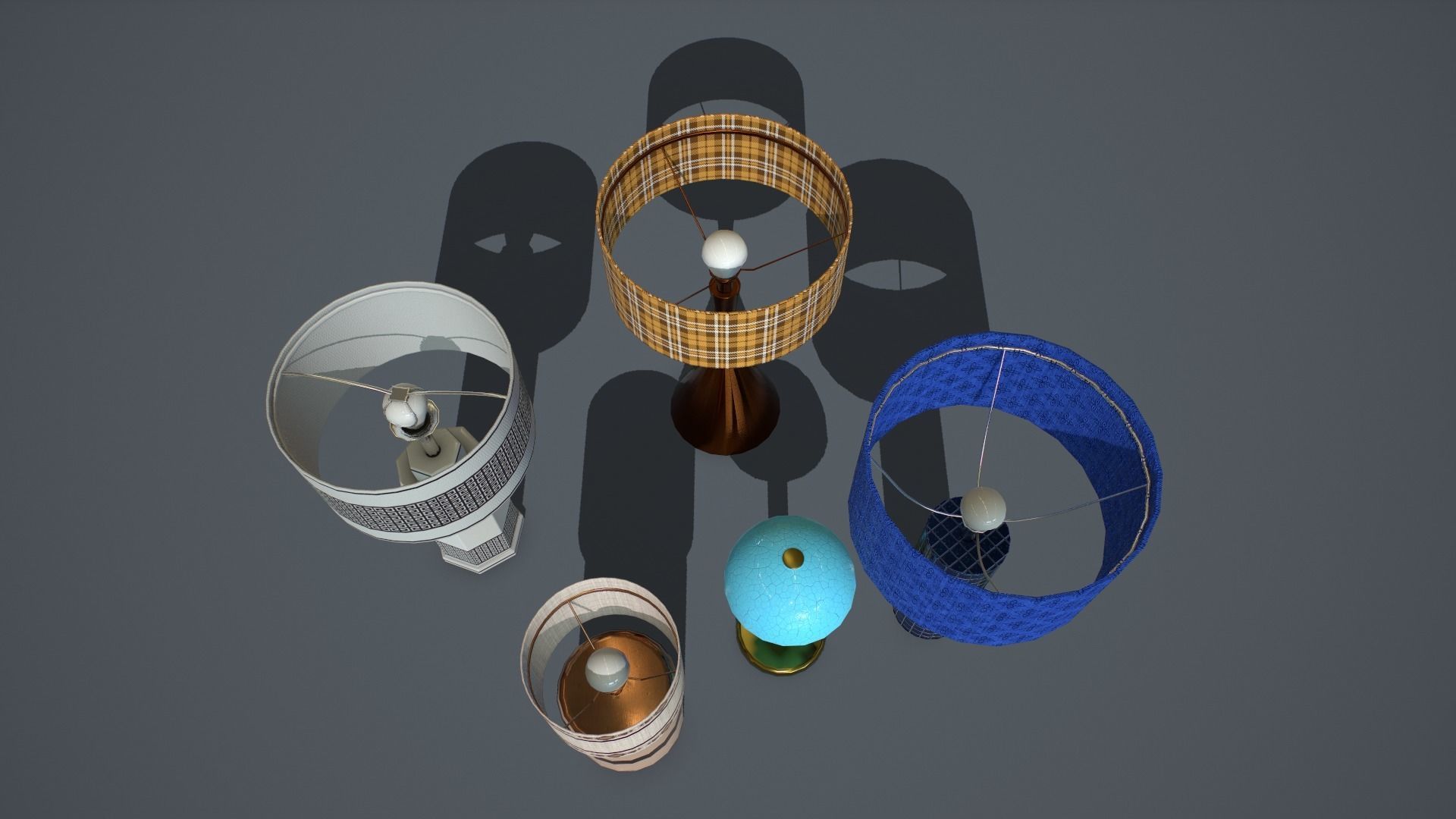 Lamps PBR Low-poly 3D model_6