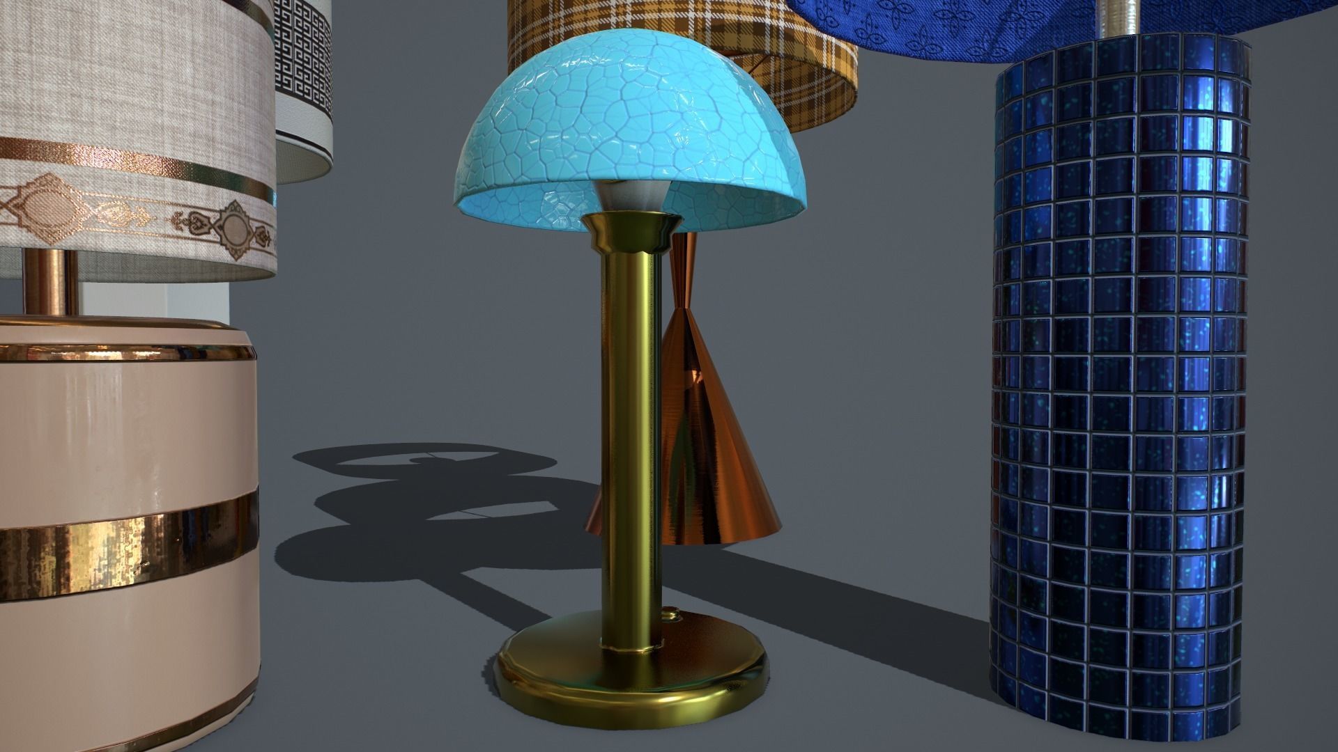 Lamps PBR Low-poly 3D model_4