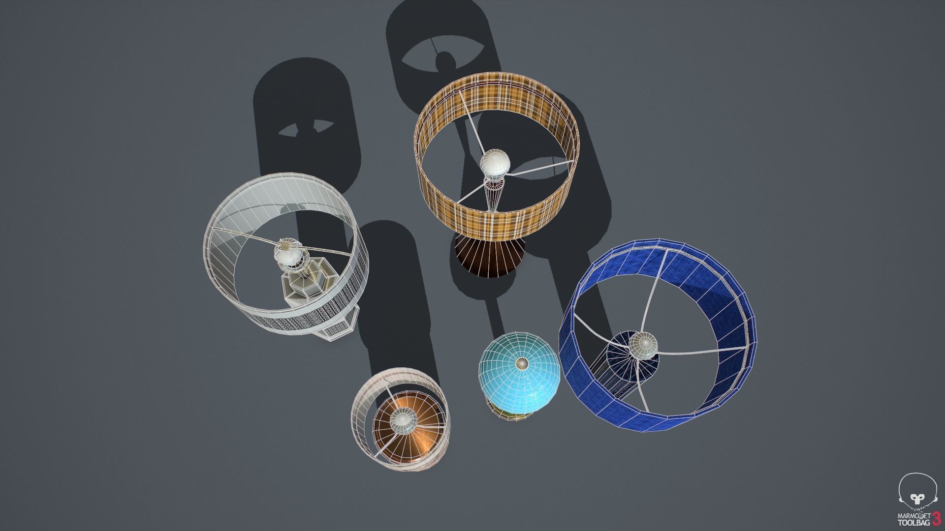 Lamps PBR Low-poly 3D model_9
