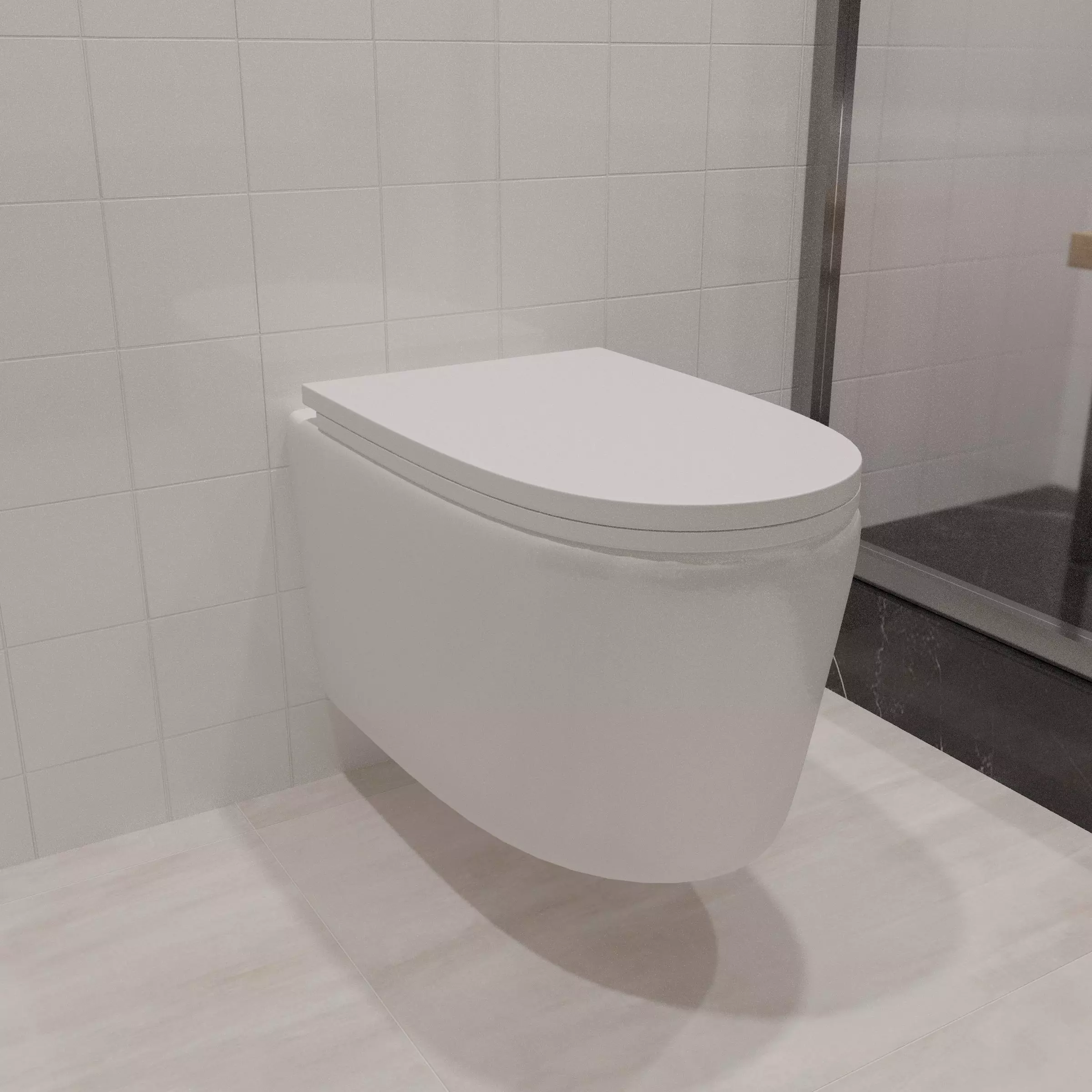 Toilet Model Low-poly 3D model_0