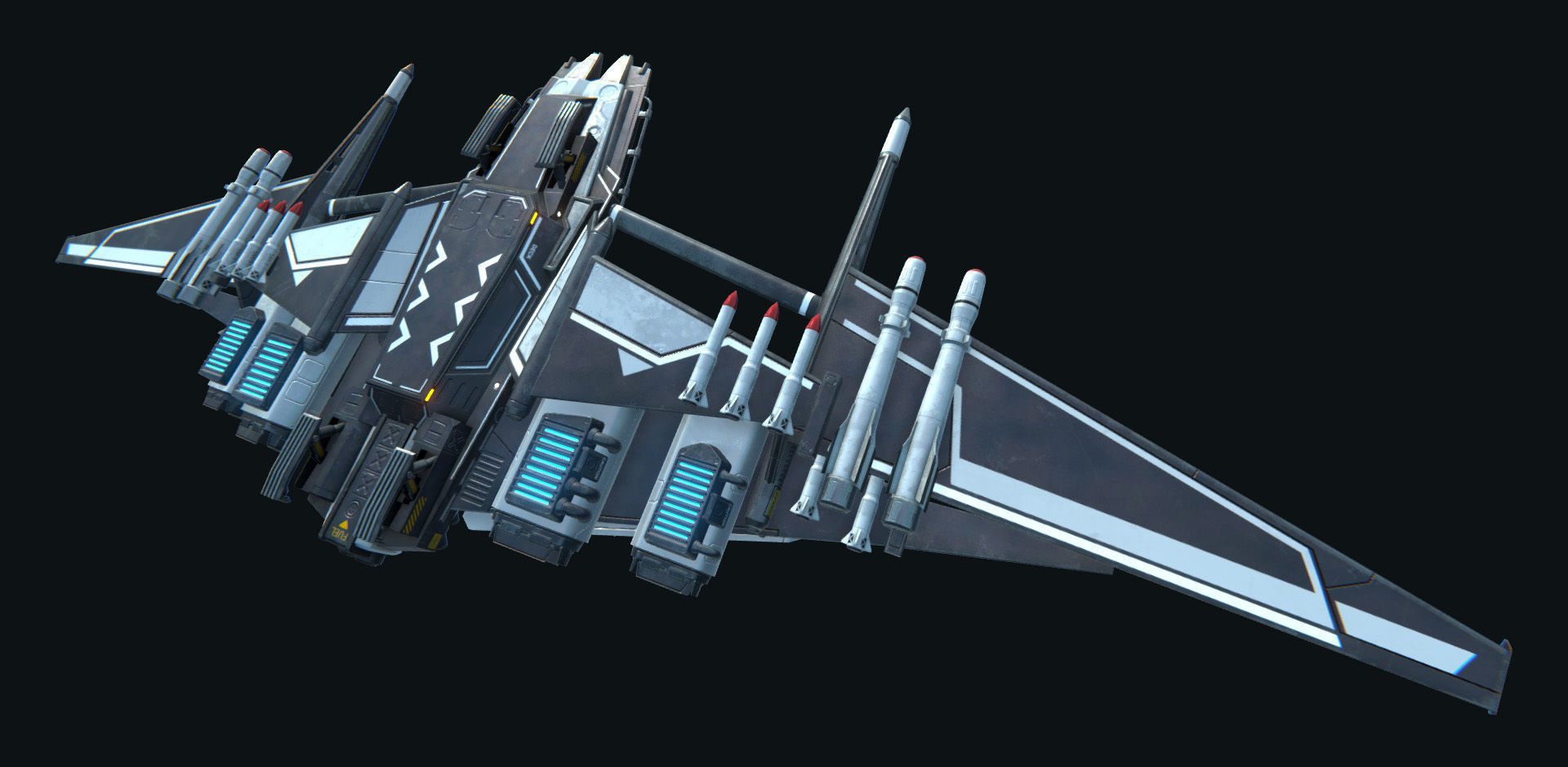 PBR Modular Spaceships v1 Low-poly 3D model_19