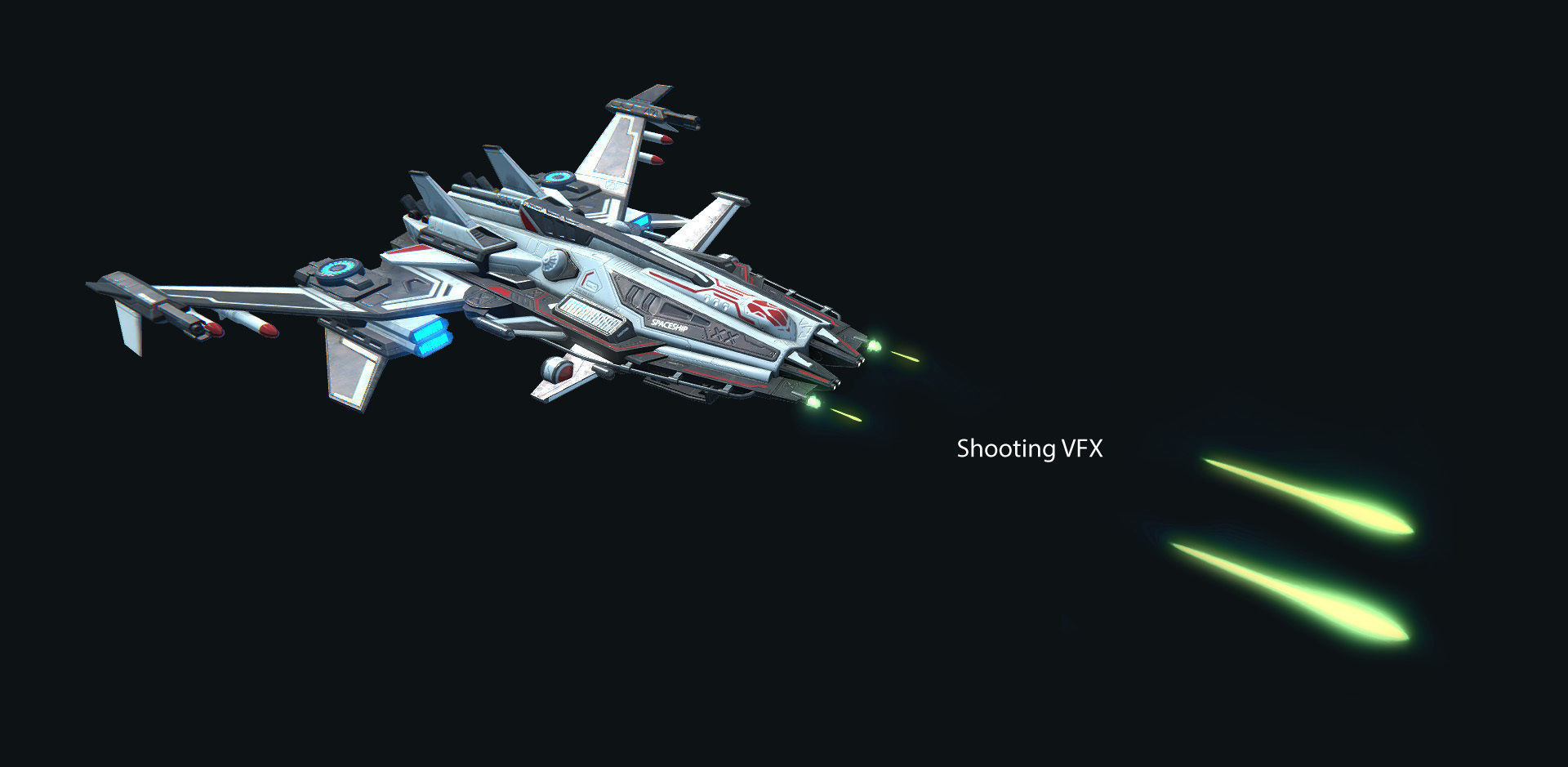 PBR Modular Spaceships v1 Low-poly 3D model_3