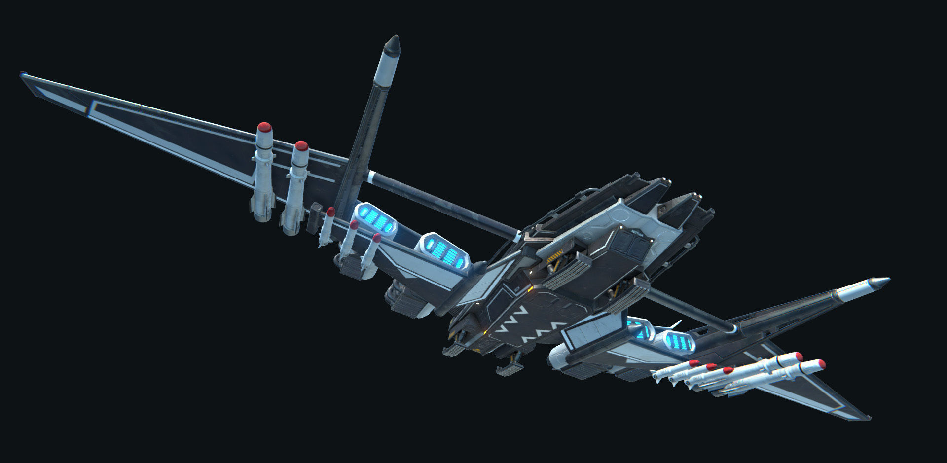 PBR Modular Spaceships v1 Low-poly 3D model_15