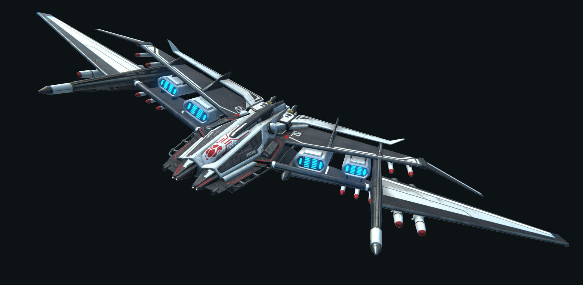 PBR Modular Spaceships v1 Low-poly 3D model_17