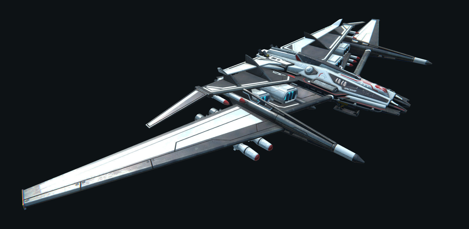 PBR Modular Spaceships v1 Low-poly 3D model_20