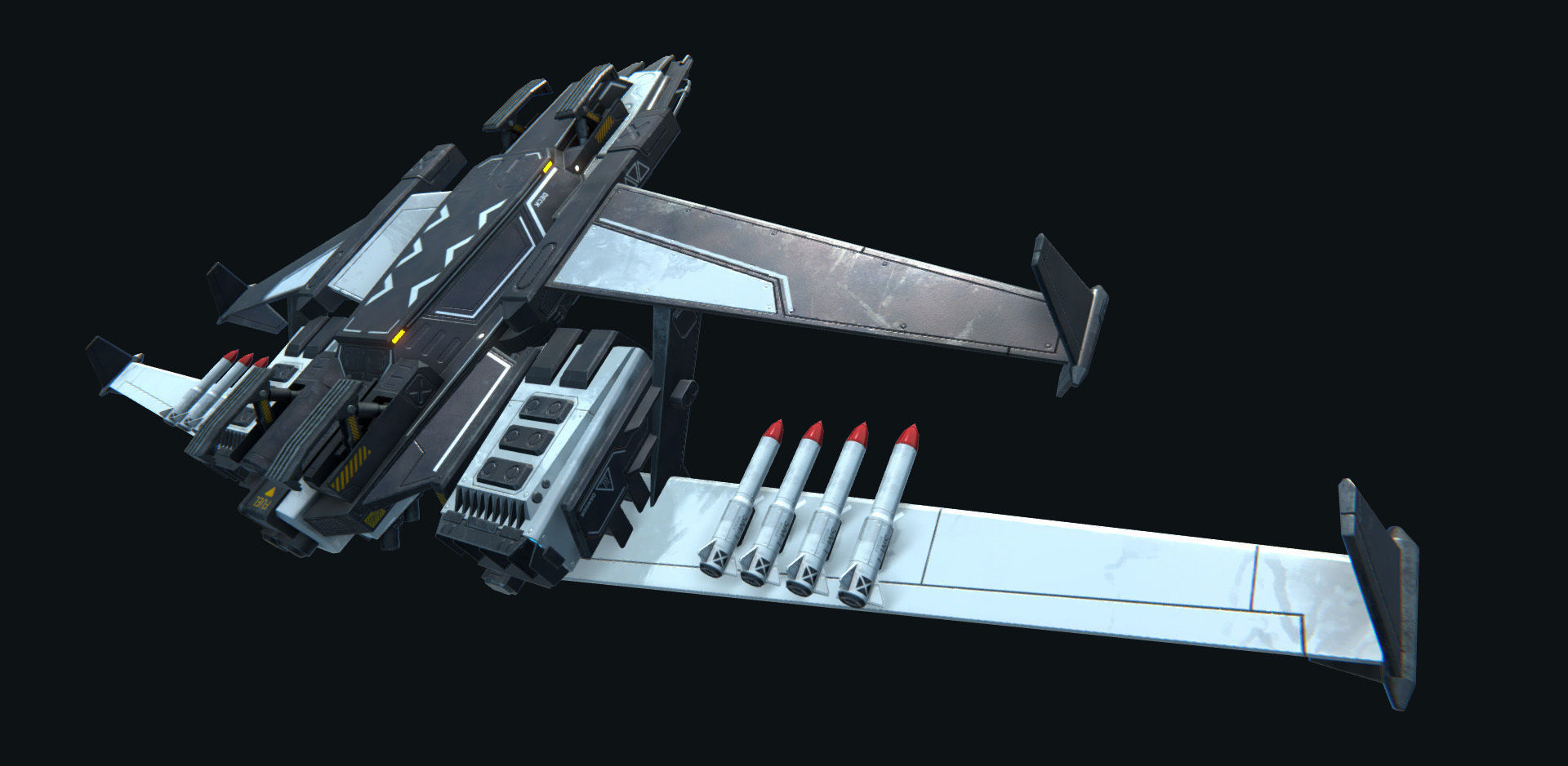 PBR Modular Spaceships v1 Low-poly 3D model_5