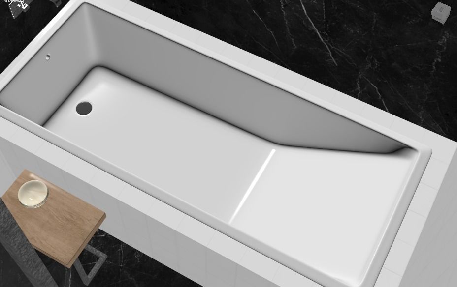 Toilet and Bathtub Model 3D Model Collection_6