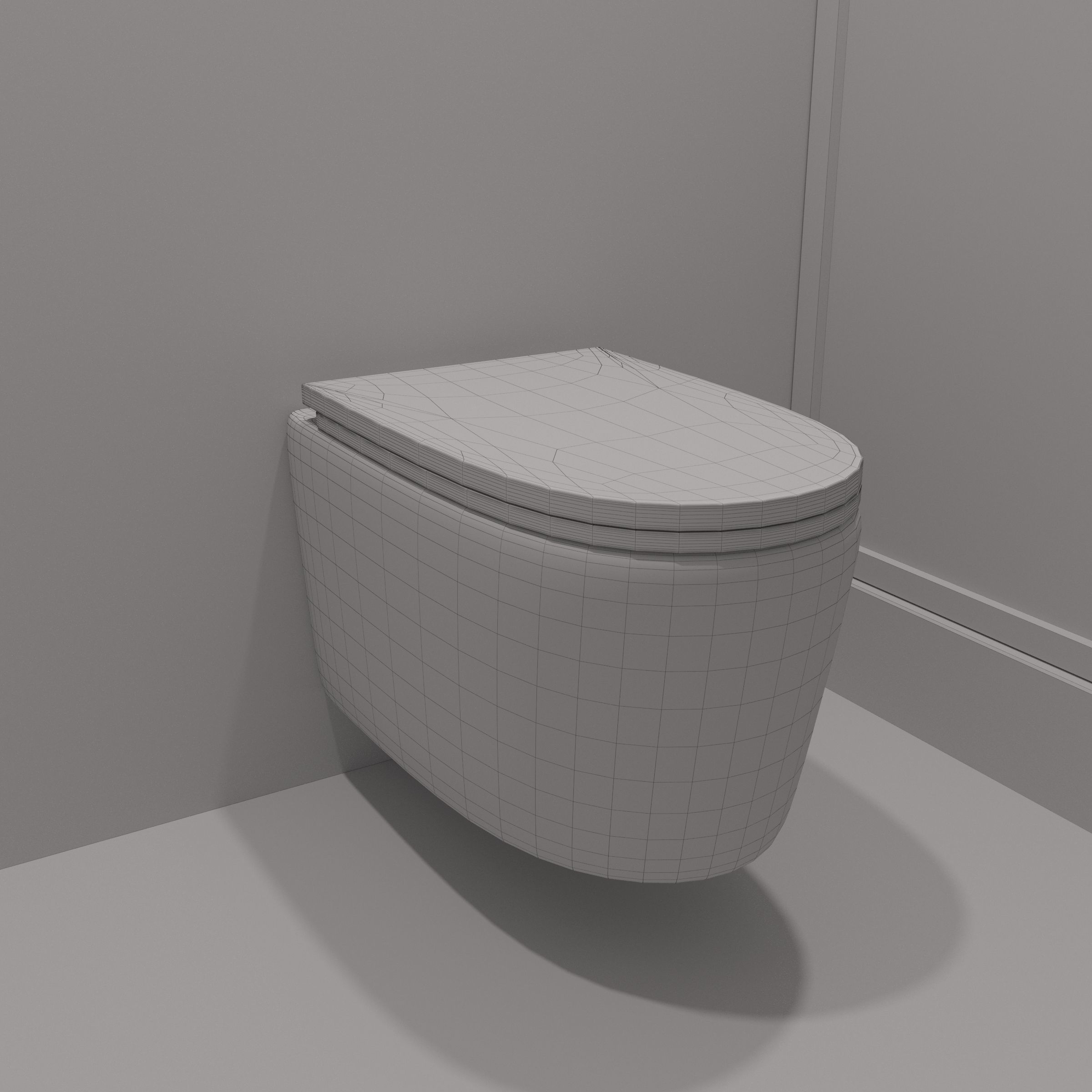 Toilet and Bathtub Model 3D Model Collection_5