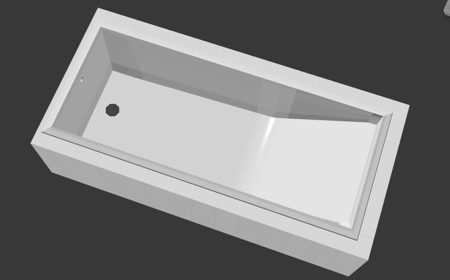 Toilet and Bathtub Model 3D Model Collection_10