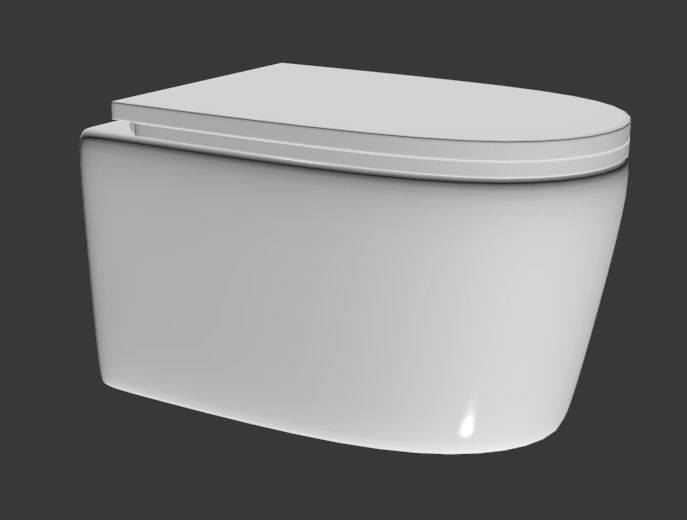 Toilet and Bathtub Model 3D Model Collection_9