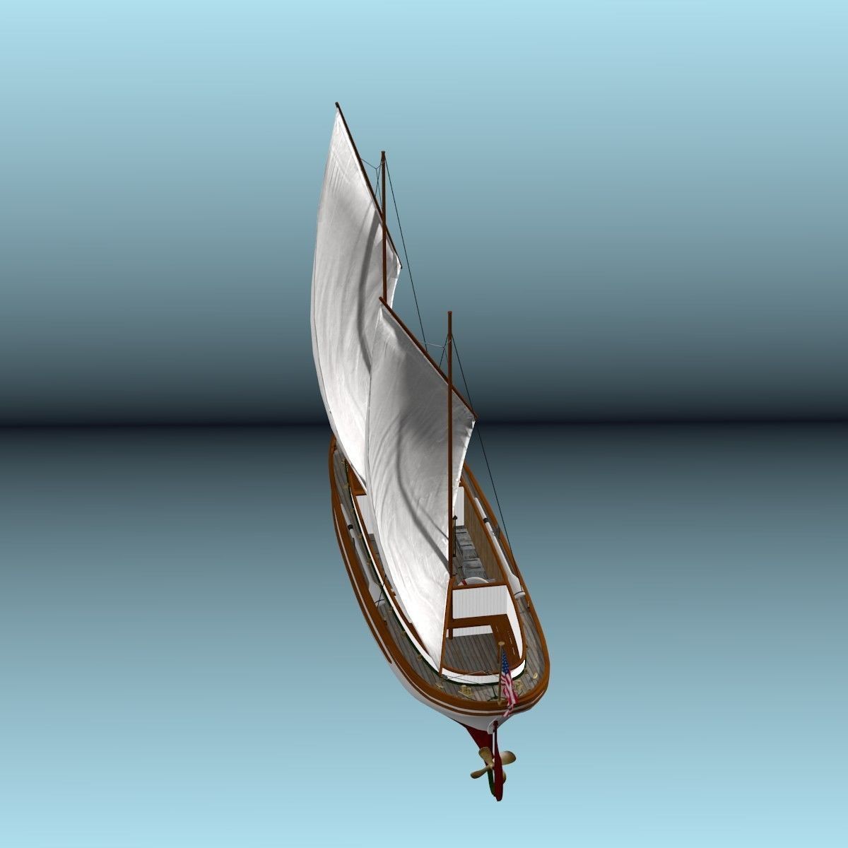 US Navy Steam Cutter 40 ft  ca  1900 3D model_59