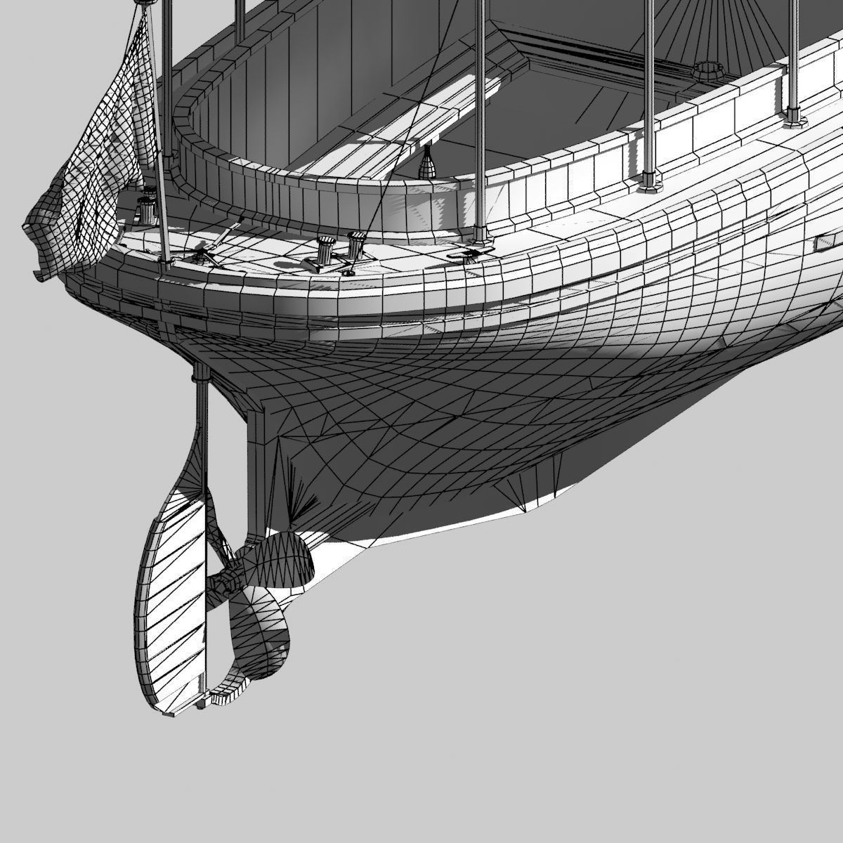 US Navy Steam Cutter 40 ft  ca  1900 3D model_31