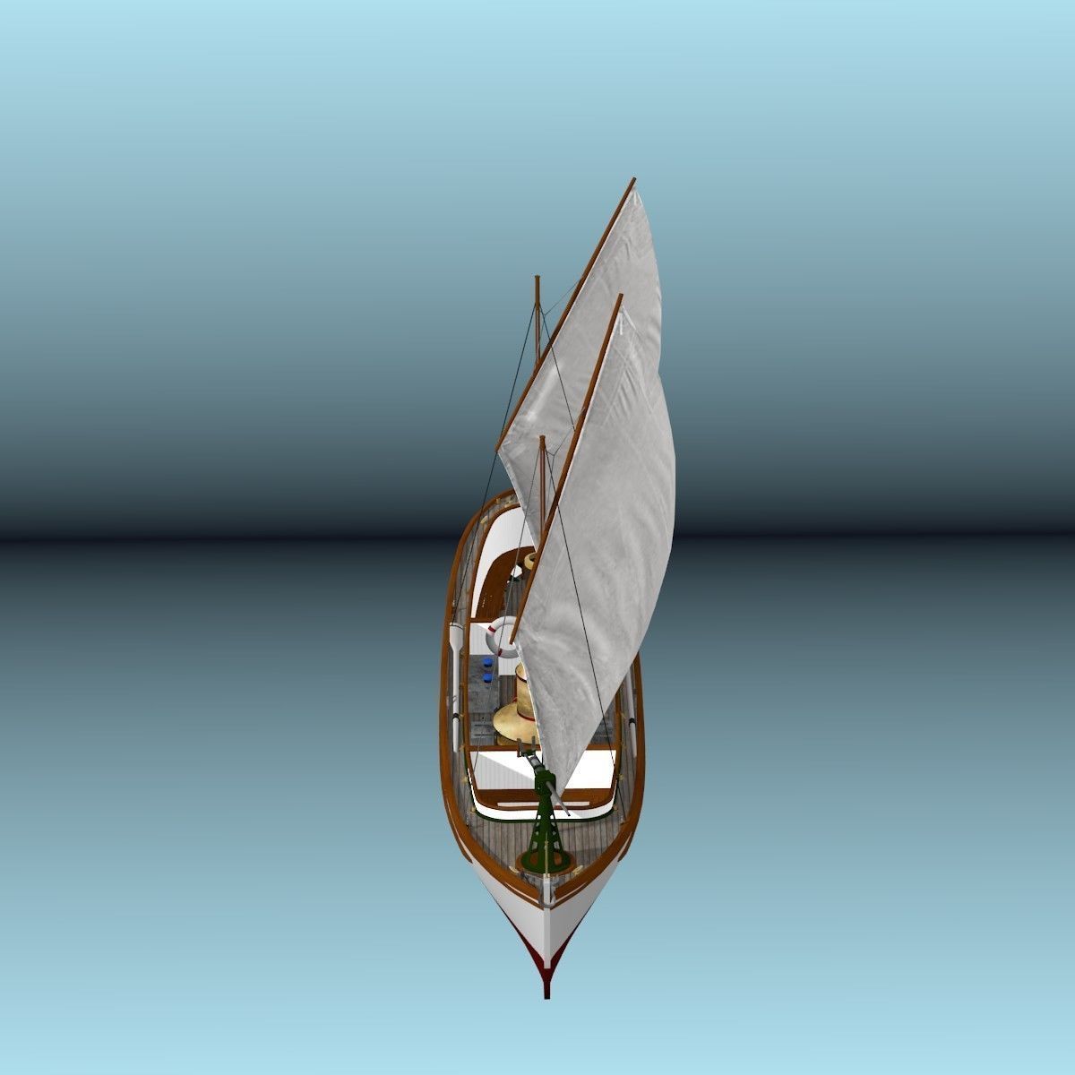 US Navy Steam Cutter 40 ft  ca  1900 3D model_42