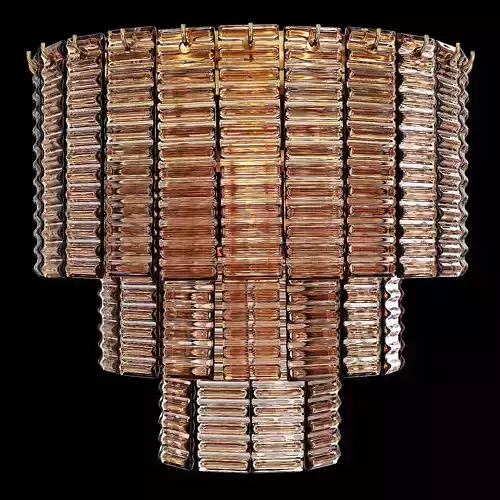 Restoration Hardware SIRENE SCONCE Brass Smoke Glass