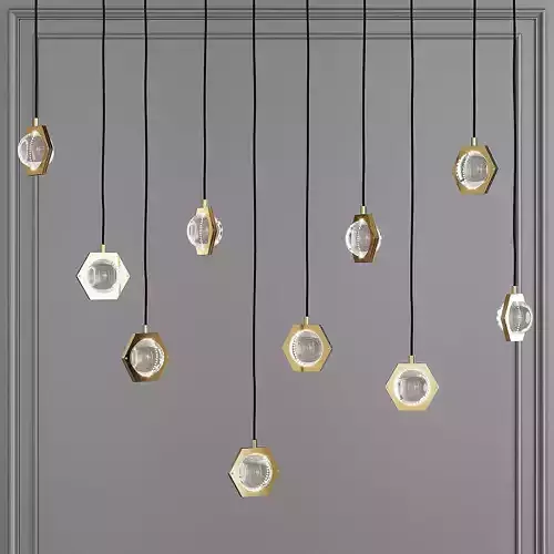 Restoration Hardware ECLATANT LINEAR CHANDELIER 54 Brass