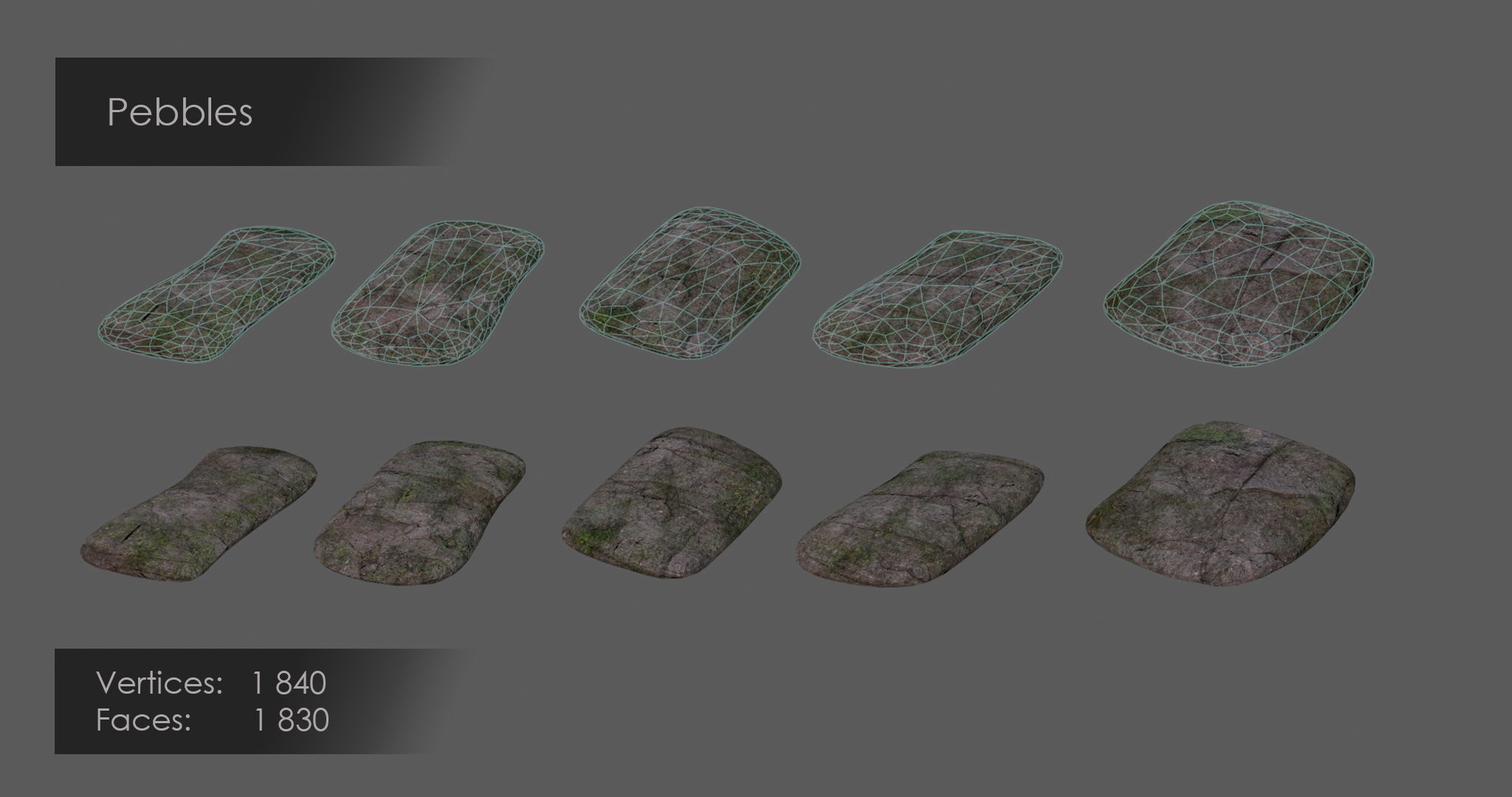 Stone arch - PBR Asset Kit Low-poly 3D model_4