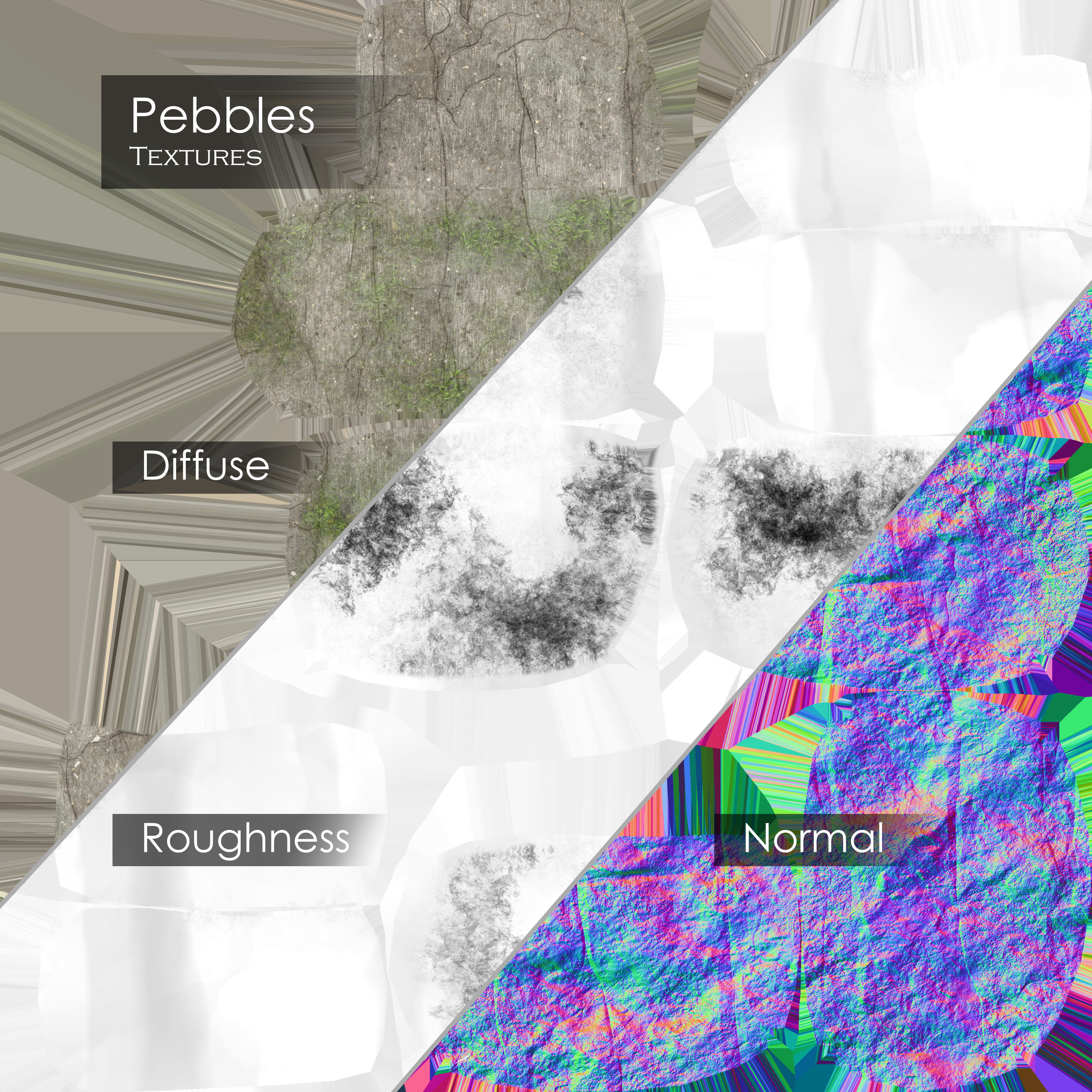 Stone arch - PBR Asset Kit Low-poly 3D model_5