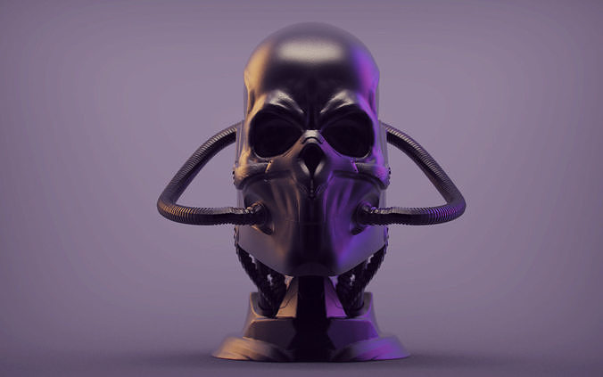 Skull Scifi 3D print model