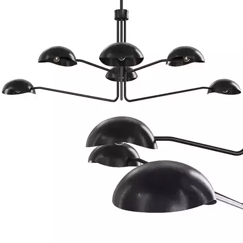 Restoration Hardware CONVESSI CHANDELIER ROUND 60 Black
