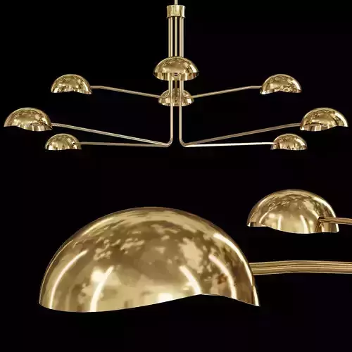 Restoration Hardware CONVESSI CHANDELIER ROUND 72 Brass