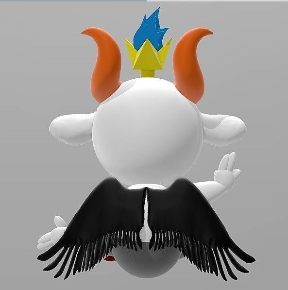 LITTLE - CHIBI - BAPHOMET FIGURINE 3D print model_3