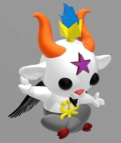 LITTLE - CHIBI - BAPHOMET FIGURINE 3D print model_2