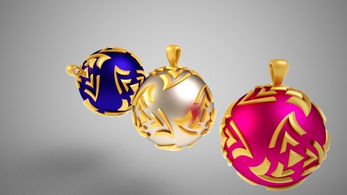 Twisted Sphere Necklace 3D print model_8