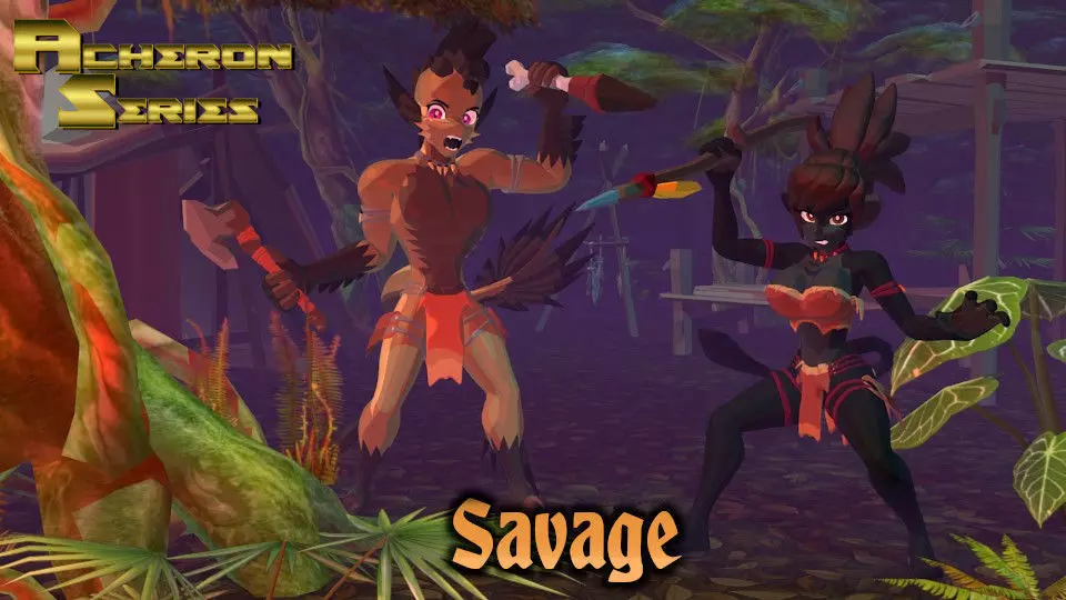Acheron Savage Outfit Low-poly 3D model_0