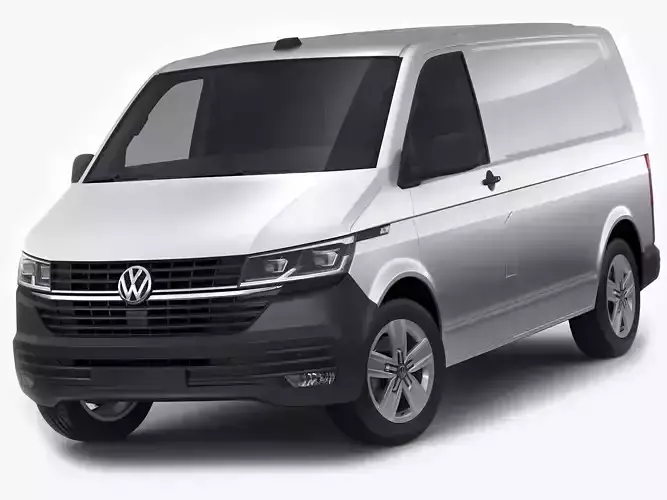 VW Transporter T6 1 panel van 2019 3D model