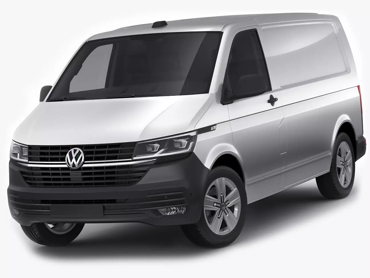 VW Transporter T6 1 panel van 2019 3D model_0