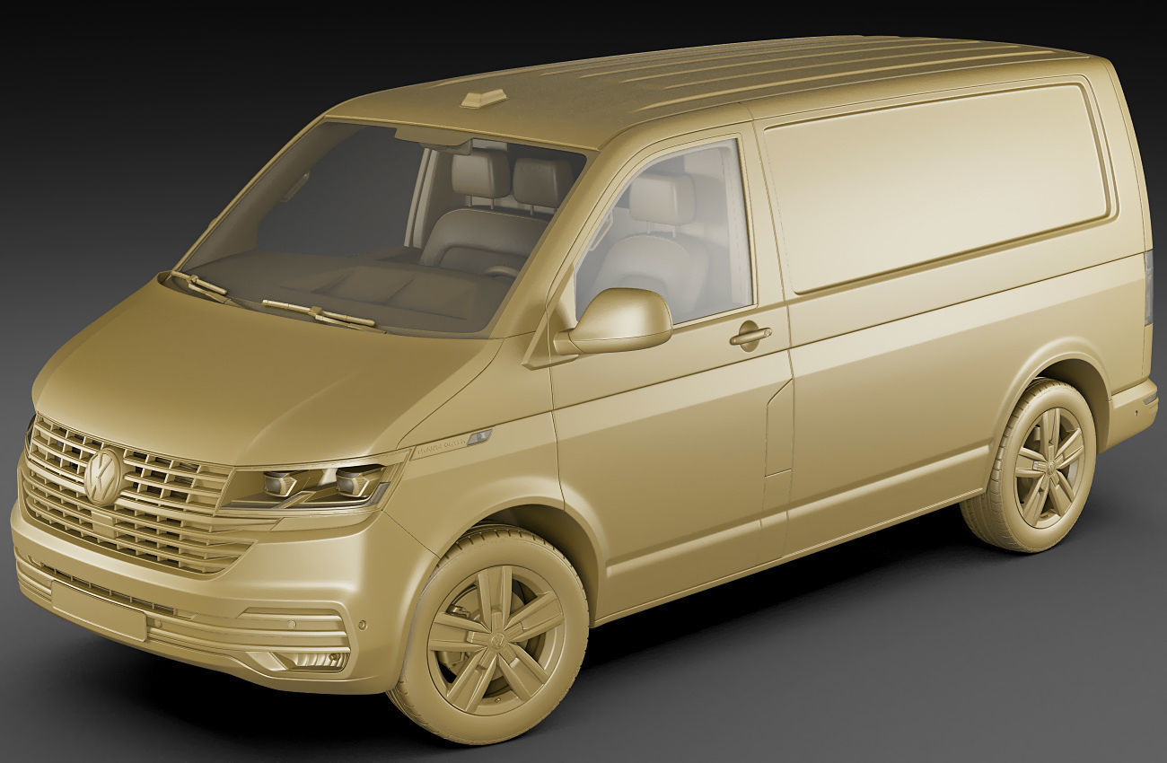 VW Transporter T6 1 panel van 2019 3D model_16