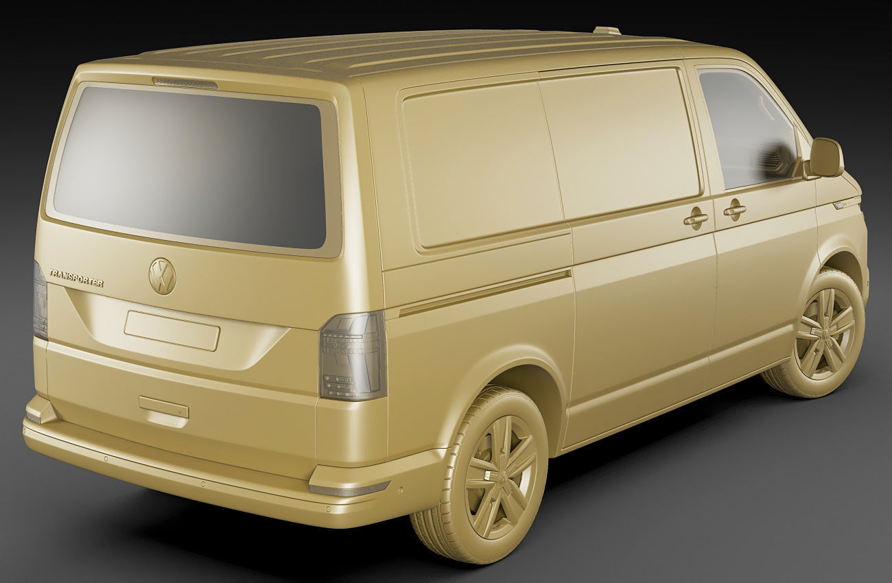 VW Transporter T6 1 panel van 2019 3D model_17