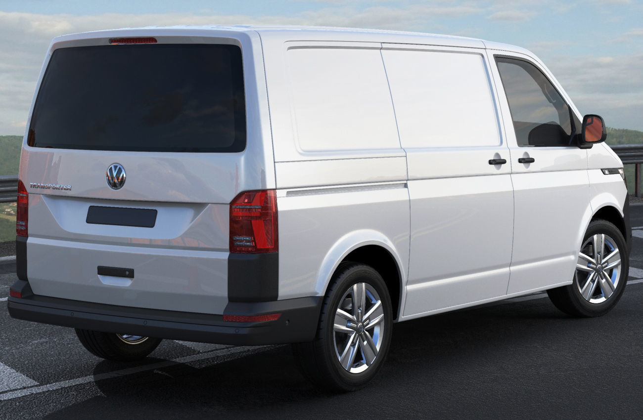 VW Transporter T6 1 panel van 2019 3D model_15