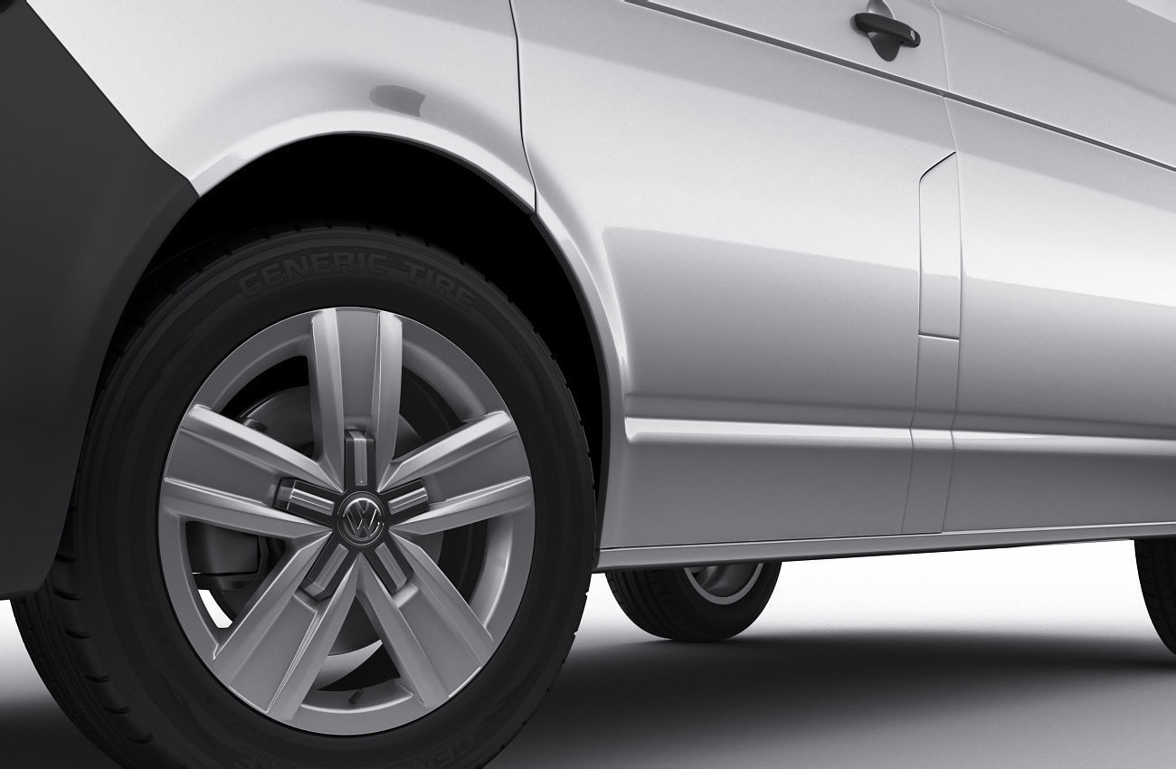 VW Transporter T6 1 panel van 2019 3D model_9