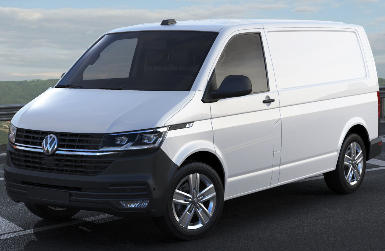 VW Transporter T6 1 panel van 2019 3D model_14