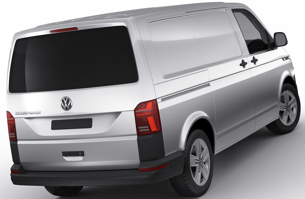 VW Transporter T6 1 panel van 2019 3D model_1